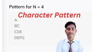 Character Pattern coding ninjas java