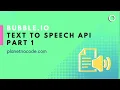 Bubble io - Text to Speech API Part 1 Bubble io Tutorials Planetnocode com