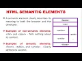 HTML 5 New Elements New Element in html 5 HTML Tutorials in Hindi