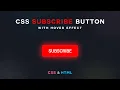 Simply Coding the YouTube Subscribe Button with HTML CSS Step-by-Step Tutorial