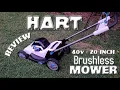 I Got A Hart 20 Inch 40v Battery Powered Push Lawn Mower UNBOXING Review