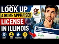 How to look up a home appraiser license in Illinois