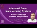 noc19-mg24-Lecture 22 Solving optimization problems using MS Excel