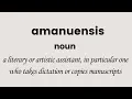 amanuensis