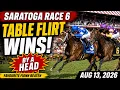 Table Flirt Produces Powerful Late Run Saratoga Race 6 Result Replay