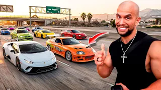 CORRIENDO MI LAMBO VS TOYOTA SUPRA 1000HP EN LOS ANGELES || ALFREDO VALENZUELA