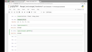 Range and xrange functions