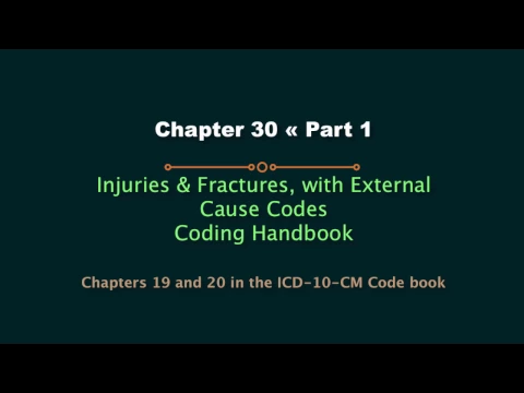 Download MP3 Overview Ch. 19 and 20 Guidelines Pt 1 ICD-10-CM; Coding Hdbook Ch. 29 Injuries (Ch. 30 earlier ed.)