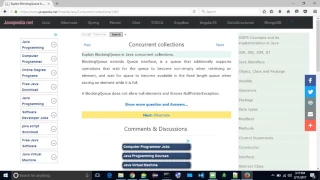 Explain BlockingQueue in Java concurrent collections javapedia net