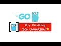 Learn how to handle JSON UNMARSHAL using Golang - PART 34