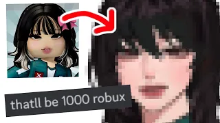 DRAWING PEOPLE IN ROBLOX.....