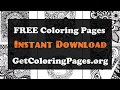 Easy zentangle coloring pages
