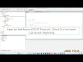 Apache NetBeans IDE 21 Tutorial - Short Cut to insert continue keyword