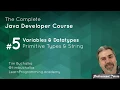 016 Understanding Strings And Finishing Up Primitive Data Types