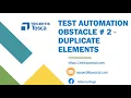 Tosca Tutorial Lesson 108 - Twins Duplicate Elements with same ID and InnerText Obstacle 2