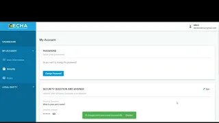 How to change the password of an Industry user account