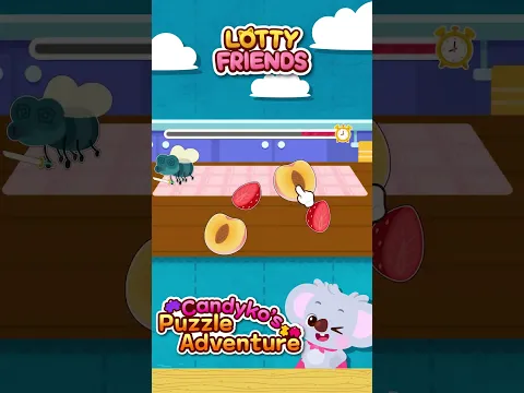 #Shorts | Match the Fruits! 🍓 Interactive Puzzle | Candyko's Shapes Puzzle Game🧩 | Lotty Friends