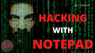 Start Hacking using notepad Notepad hacking Codewati