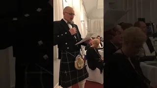 Immortal memory to Robert Burns