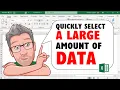 Lagu Excel: Quickly Select a Large Amount Amount of Data/Cells
