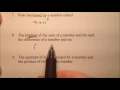 Writing Verbal Phrases as Algebraic Expressions Examples