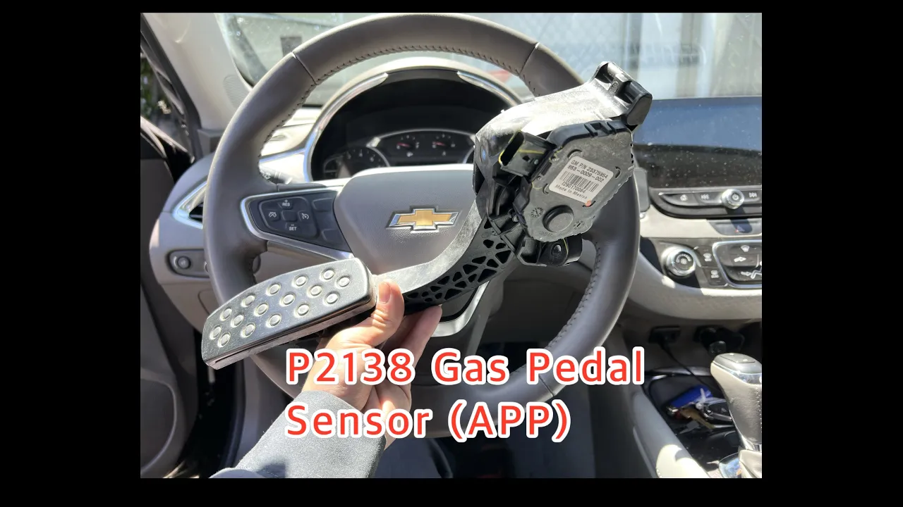 Chevy Malibu Accelerator Pedal Sensor Replace - Code P2138 - Easy 5 Minutes Job