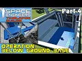 Space Engineers Timelapse Build - Operation Below Ground Base Rotor Wheel Elevator
