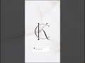 Monogram logo tutorial combining letters C K
