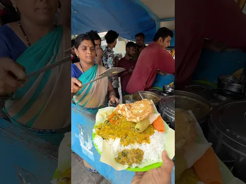💥 60/-Rs Aunty Andhra Meals spot in Bangalore HSR layout 5th main road ⁉️ #shorts