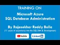 AZURE SQLDBA Training - Complete Demo
