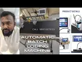 AUTOMATIC BATCH CODING MACHINE WITH STACKER CONVEYOR CALL 8885357923