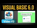 Visual Basic 6 0 Message Box Messaging in VB Visual Basic for Beginners