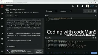 Codewars 8 kyu Find Multiples of a Number Javascript