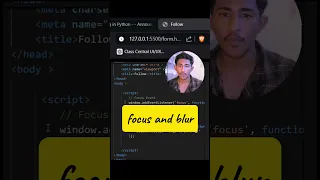 JavaScript FOCUS BLUR