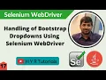 Handling of Bootstrap Dropdowns using WebDriver Selenium