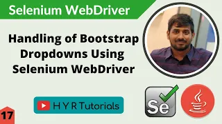 Handling of Bootstrap Dropdowns using WebDriver Selenium