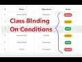 How to Apply Class Binding on Conditions bind json Object to ngClass ClassBinding on table data