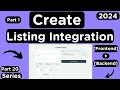 Upload Multiple Images Integrating NodeJS Listing API from Backend to React Frontend Part 1