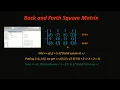 Learn MATLAB Coding With Example 4 Back and Forth Matrix