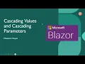 Blazor Cascading values and parameters NET 8 0 Blazor webAssembly