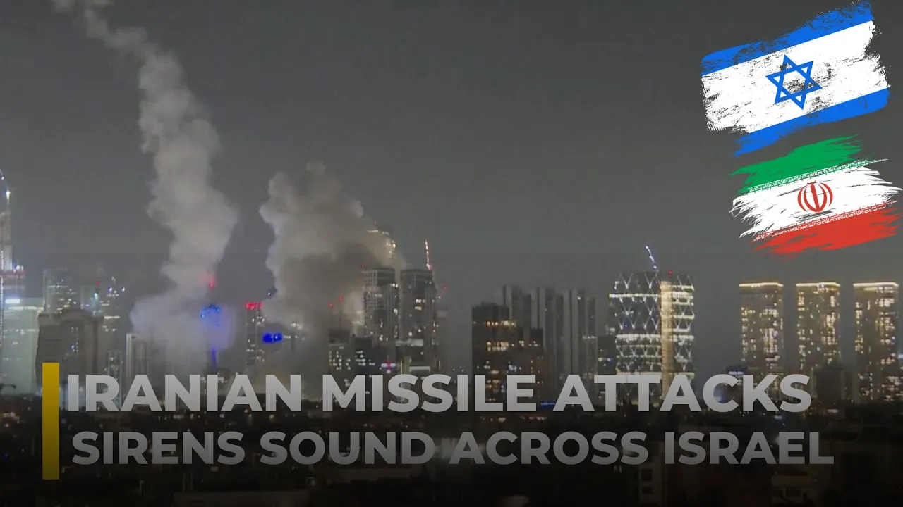 Sirens sound across Israel amid Iranian missile attacks Sirens sound across Israel amid Iranian missile attacks