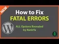 How to Fix Fatal Error WordPress