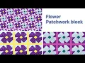 Easy Patchwork Block for Beginners Patchwork Quilt Patterns Flower Patchwork Design