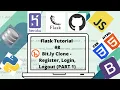 Flask Tutorial Bit ly Clone PART 1 Register Login Logout
