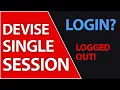 Devise Single User Sessions in Ruby on Rails 7