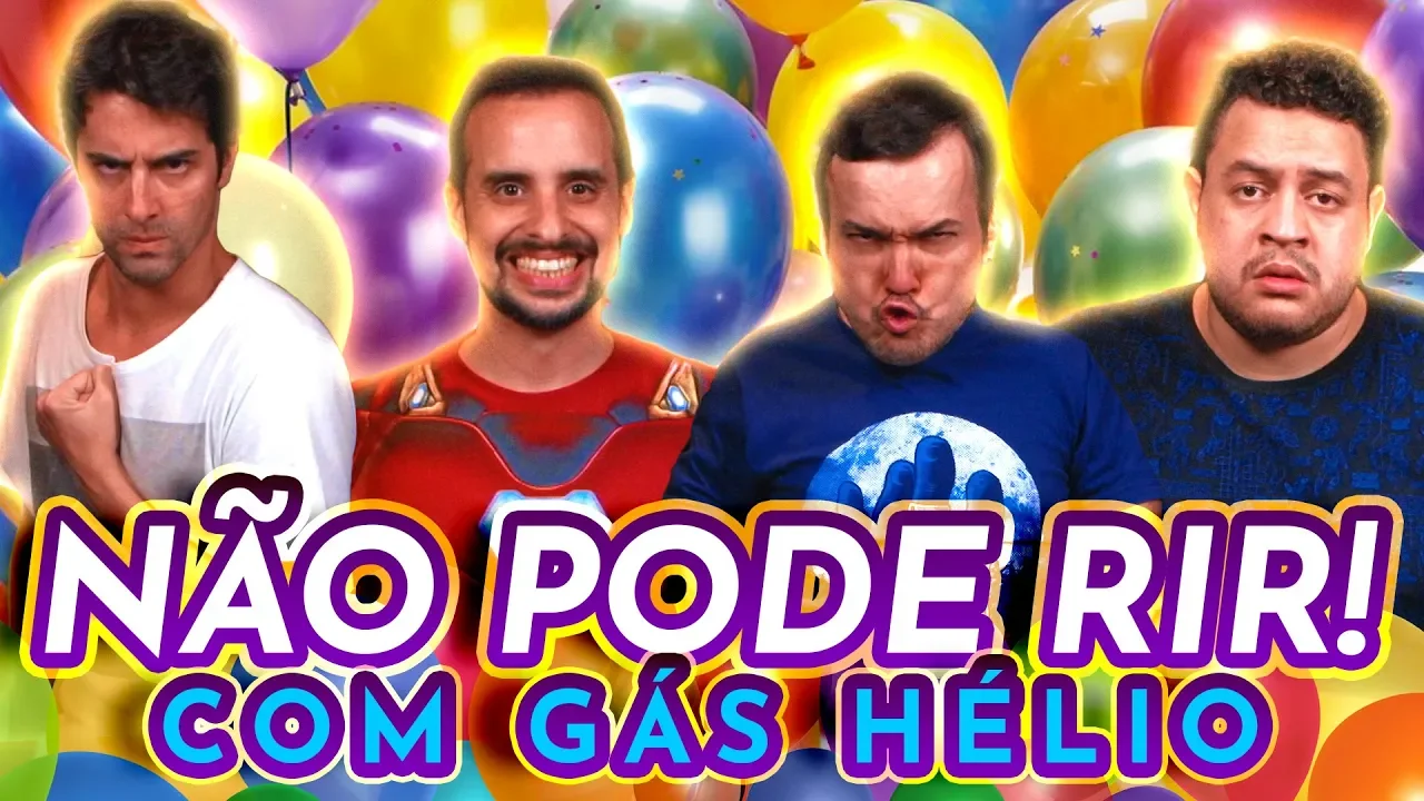 NÃO PODE RIR! com GÁS HÉLIO - com Estevam Nabote, Gigante Léo e Rafael Studart