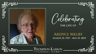 Ardyce Melby Funeral Service