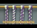 Download Lagu 4 Technique Multicolor Crooked Half Hitch Knot | Macrame Knots Tutorial