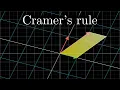 Cramer s rule explained geometrically Chapter 12 Essence of linear algebra