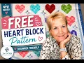 FREE Scrappy Heart Quilt Block Pattern Easy Scrap Quilt Tutorial